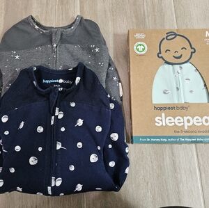 Lot of 3 - Happiest Baby Sleepea Swaddles - Sizes S and M